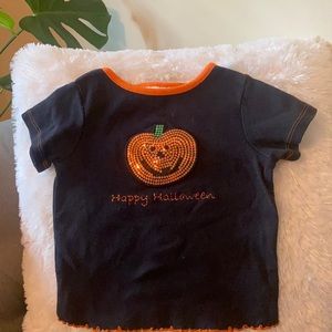 Halloween T Shirt with festive sparkly pumpkin girl’s size 36 months